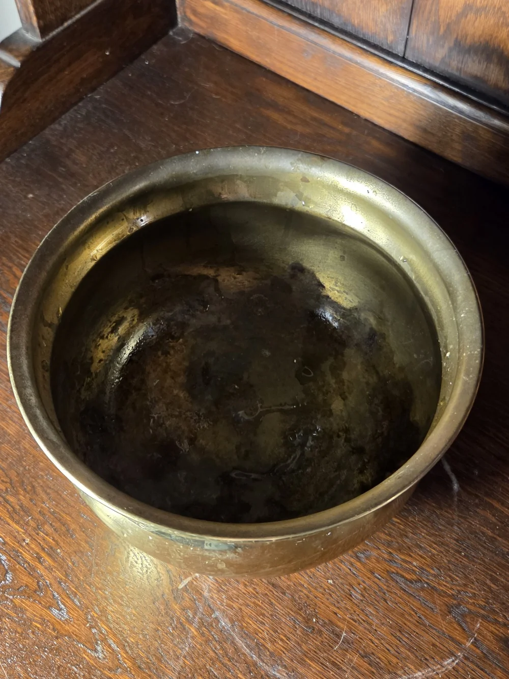 Vintage solid brass